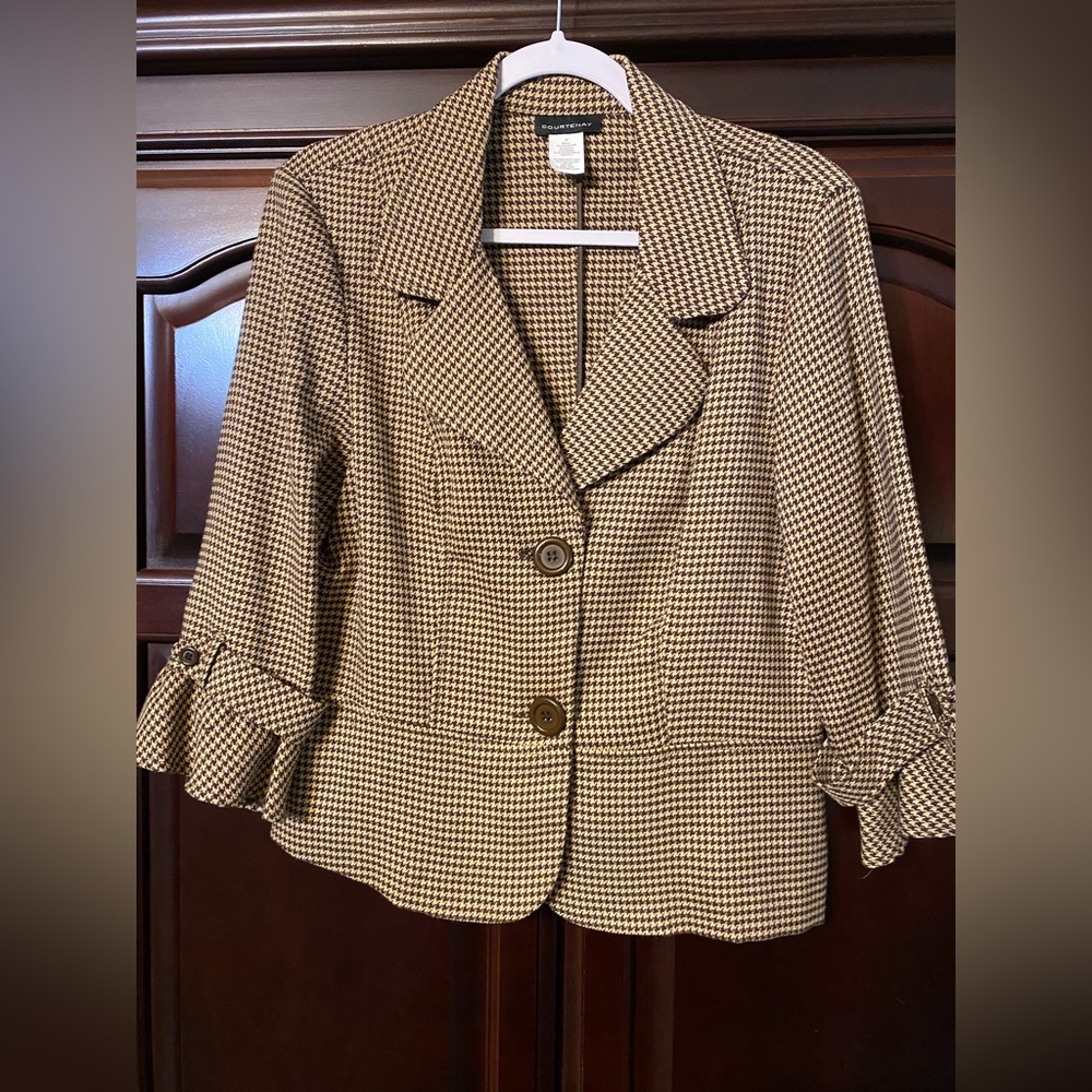 Courtenay vintage 3/4‎ sleeve blazer jacket